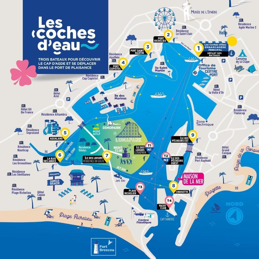 Studio Chaleureux Au Cap D'Agde Eksteriør bilde